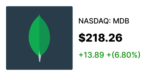 MDB stock card